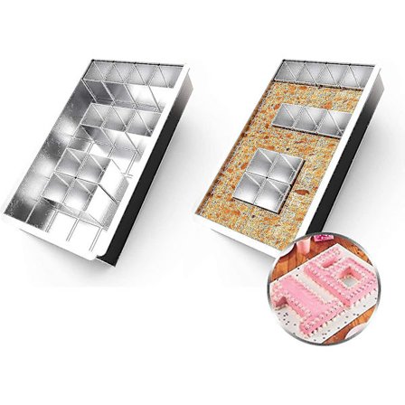 Justerbara bakformar i aluminium/kakformar i aluminium, justerbara, non-stick, för stora bokstäver, siffror, DIY-bakformar, kakformar, bröllop, 