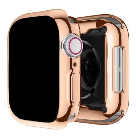 Tpu-kuori Apple Watch Fall 45mm 41mm 44mm 40mm 42mm 38mm Full Bumper -n yt nsuoja Iw-sarjaan 9 8 7 Se 6 4 3. Vintage Gold 45mm Series 7 8 9