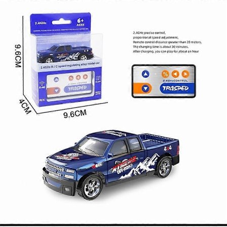 Mini Rc Drift Bil, 1/64 Skala Legeringslastbil, Fjernstyret 4x4 Off-Road Køretøj