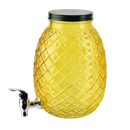 MODERN KITCHEN 4L Glaskanna med kran i ananasdesign