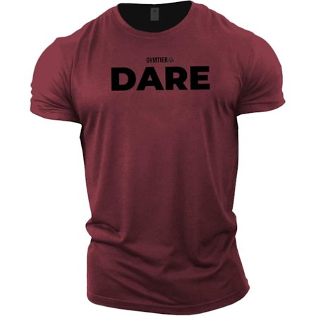Gymtier Dare - Bodybuilding T-shirt | Gym T-shirt för män Träningskläder