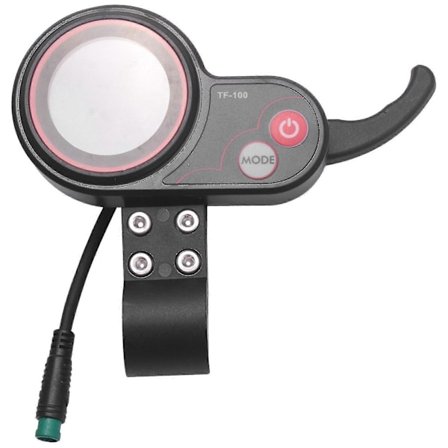 36/48v LED-display med gaspedalvisning, hastighed, kilometertal, batteri-fejlmeddelelse, 5-polet stik til