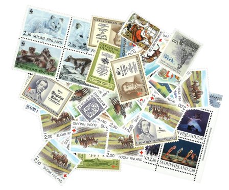 Finland - Dubletpakke med postfriske frimærker i finmark