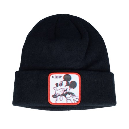 Capslab - Black - cuff - Beanie - Disney Mickey Mouse Black Cuff - Hatstore