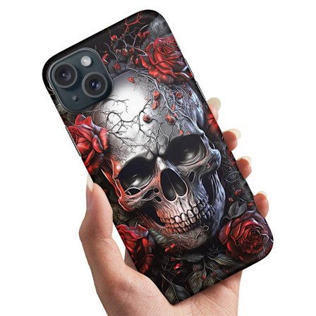 iPhone 15 - Skal/Mobilskal Skull Roses