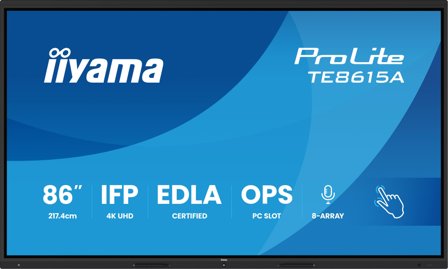 iiyama 86" Stylish IFP, iiWare21E
