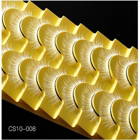 Hvide vipper Cosplay Løse Øjenvipper CS10-008 CS10-008 CS10-008