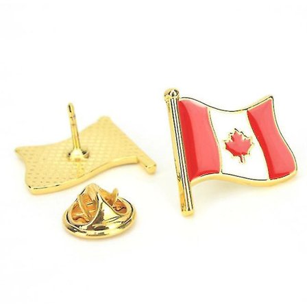 Reversnåle Viftende Flag Pins Land Badges Emaljenåle 2stk