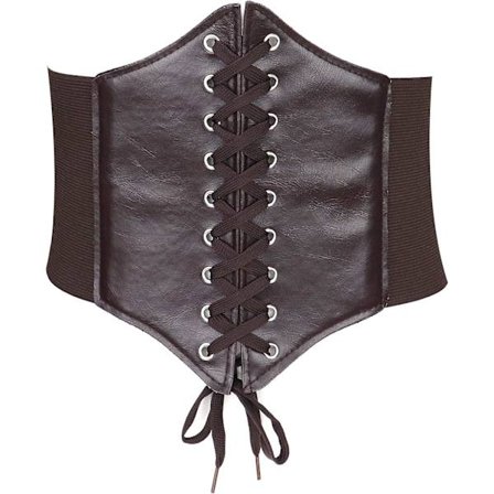 Korsetti Vyö Naisille Leveä Joustava Sidottu Waspie Vyöt Pitsi-Nahkavyöt