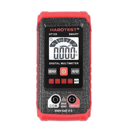 HABOTEST HT123 Digitalt Multimeter Auto Range 2.000 Tællinger True RMS Måling med LCD Baggrundslys Flas -Yx