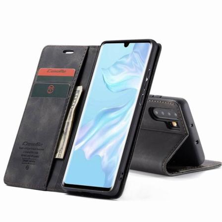 Huawei P30 Pro Elegant Flipfodral Caseme 3-fack Svart