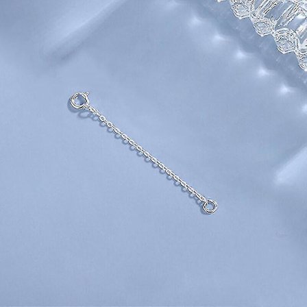 925 Sterling Sølv Kædeforlænger Halskæde/armbånd/ankelkæde Forlængelse (FMY) 5 cm