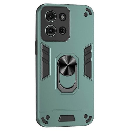 For Motorola Moto G75 5G Etui PC+TPU Drop Defend Telefon Cover med Ring Kickstand