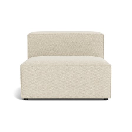 Lissabon XL Sædemodul - Nordic Beige - 100x100x72cm - Holdbar Kvalitets Sofa med Krydsfiner Ramme & Blødt Stof - Modul Sofa