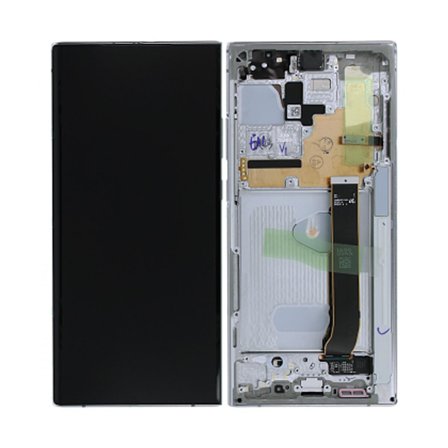 Samsung Galaxy Note 20 Ultra 5G Skärm med LCD Display Original - Vit