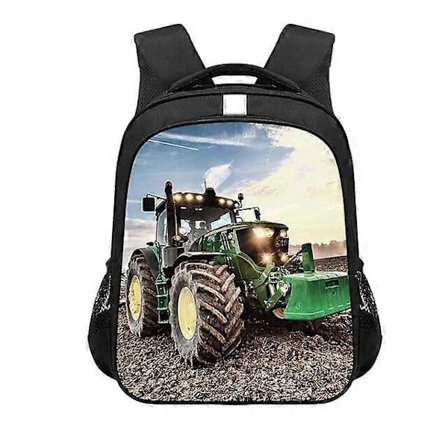 Leg med traktorprint rygsæk teenager drenge piger skoletasker tegneserie traktor skoletaske mode daypack rygsække rygsække