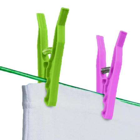 Supahome Klädnypa (paket Med 24) One Size Grön/rosa