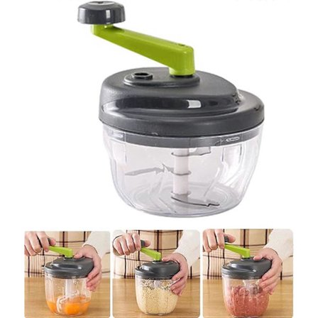 Manuell kjøttkvern, manuell hvitløkskvern, hånddrevet hakker, multifunksjonell manuell kjøttkvern, for hjemmebruk, rivjern for grønnsaker og F