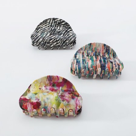 3 st stora klor hårnålar Sköldpaddsliknande banan hårnålar Passar fransk