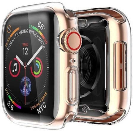 2-PACK Heltäckande Ultratunn TPU Skal Apple Watch SE 44mm Liquid