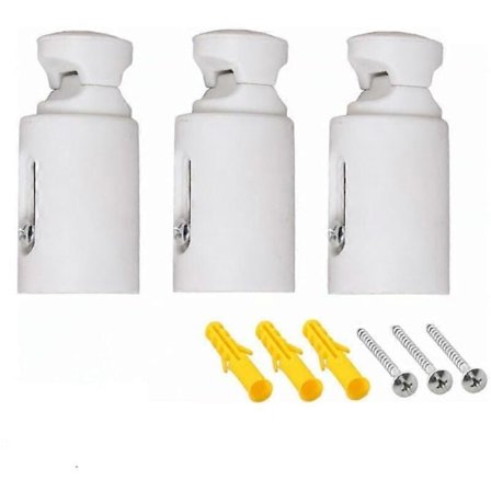 Ersättningsradiatorfästen, handdukstork, vit väggmontering, justerbart avstånd, lämplig för raka eller böjda badrumsradiatorer Walkbee