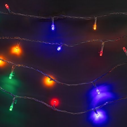 Forever 8m String light multicolor 100 LED Julljus