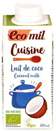Ecomil Kokos alternativ "fløde" Ø 200 ml, Helse & Madvarer, Mælkefri Drikke, Kokosdrik