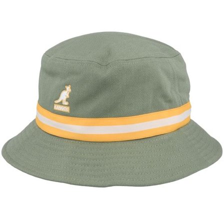 Kangol - Grön bucket Hatt - Stripe Lahinch Oil Green Bucket @ Hatstore