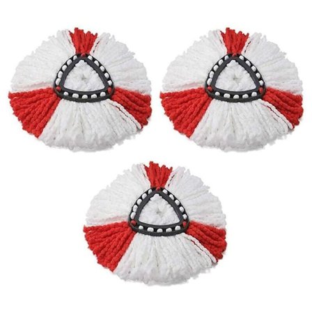3 pakke (rød) af refill kost til vileda moppe kompatibel vileda 2in1 moppe Turbo4 ---