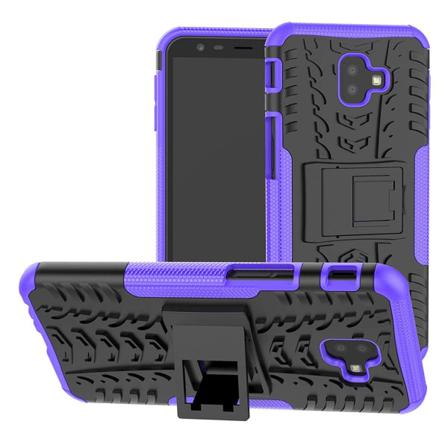 Samsung J6 (2018) - Ultimata Stöttåliga Skalet Med Stöd - Lila Purple Lila