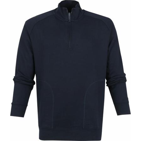 Profuomo, Sweater Half Zip Blauw, Heren, Maat:S,Katoen