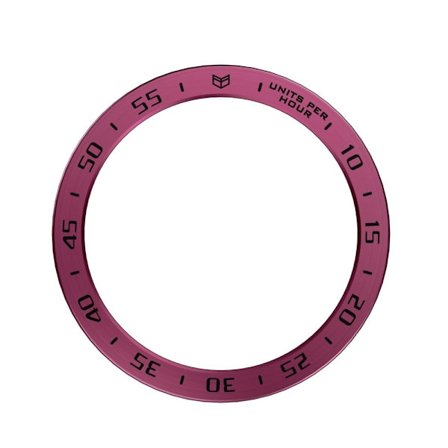 Samsung Galaxy Watch 5 Pro klockring - Vinröd Ring Svarta Bokstäver