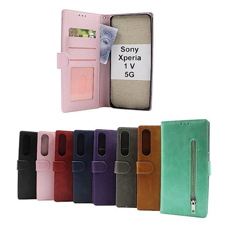 Zipper Standcase Wallet Sony Xperia 1 V 5G (XQ-DQ72)