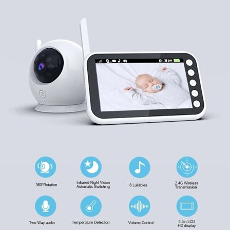 4,3 tums Baby Monitor Baby Monitor Baby Monitor Baby Monitor
