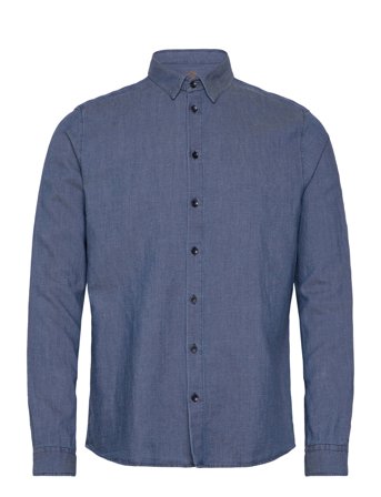 Mos Mosh Gallery Mmgmarco Chambray Shirt - Navy - S