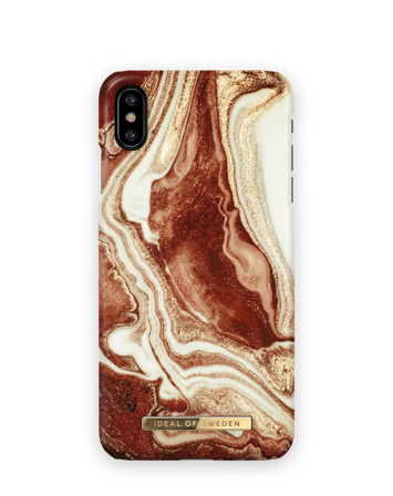 Fashion Case iPhone XS MAX Golden rusty marble