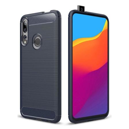 Carbon Flex Huawei P Smart Z cover - Mørkeblå Blue