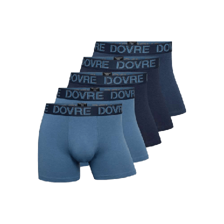 Dovre Bambusviskos, Boxers, 5-pack, Flerfärgad Kalsonger Herr L