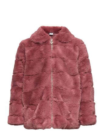 Jacket Fur Jakke Rosa Lindex*Betinget Tilbud