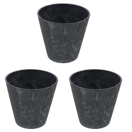 3-pak Nordisk Stil Blomsterkrukke Have Indendørs Udendørs Plantekrukke Boligindretning 3-pak 14,8X14,8CM 3 stk 14.8X14.8CM