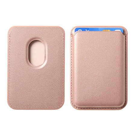 Unisex Plånbok, Magsafe Korthållare För Iphone 16 /15/14 /13/12 (Roséguld)