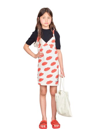 THE ANIMALS OBSERVATORY Otter Kid Mini Dress White - White - 12 Y