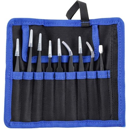 ESD-pincettset, pincett, modellbyggsats, litet kit för elektronisk reparation