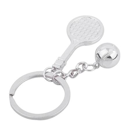 Tennisboldketcher Metal Nøglering Nøglering Sportsgave Nøgletilbehør Til Bilnøgler Taske Charm Håndtaske