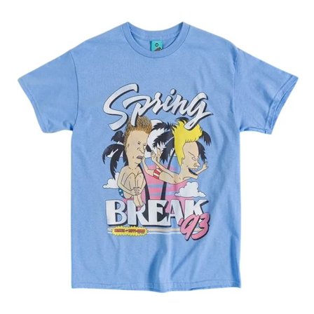 Beavis & Butthead Unisex Vuxen Spring Break 93 T-Shirt L Blå