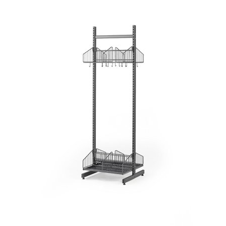 Wandgarderobenschrank TRÅD, Grundelement, 600x2000 mm, dunkelgrau