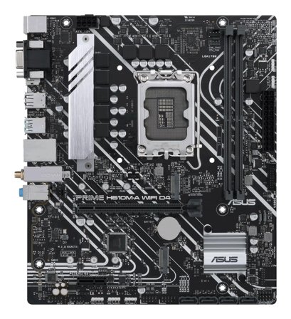 ASUS PRIME H610M-A WIFI D4 - hovedkort - mikro ATX - LGA1700-sokkel - H610
