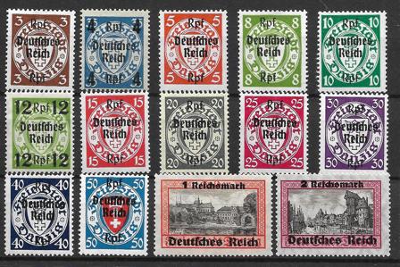 Tyske Rige 1939 - AFA 711 - 724 - Postfrisk