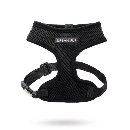 Jet Black Soft Mesh Hundsele - Hurtta, Julius-k9, Fuzzyard, Flexi, Ruffwear, Petstudio, Casual Canine, Dog is Good mm. på Doggie.se