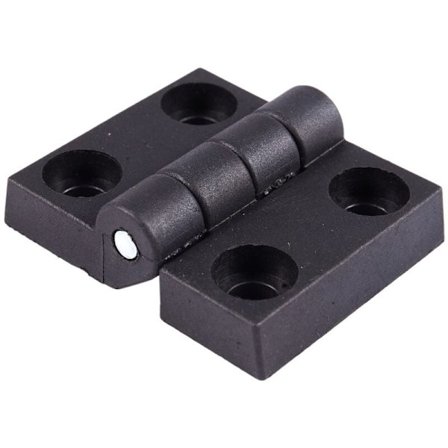 60mm x 50mm Skåpsdörrgångjärn i plast Svart